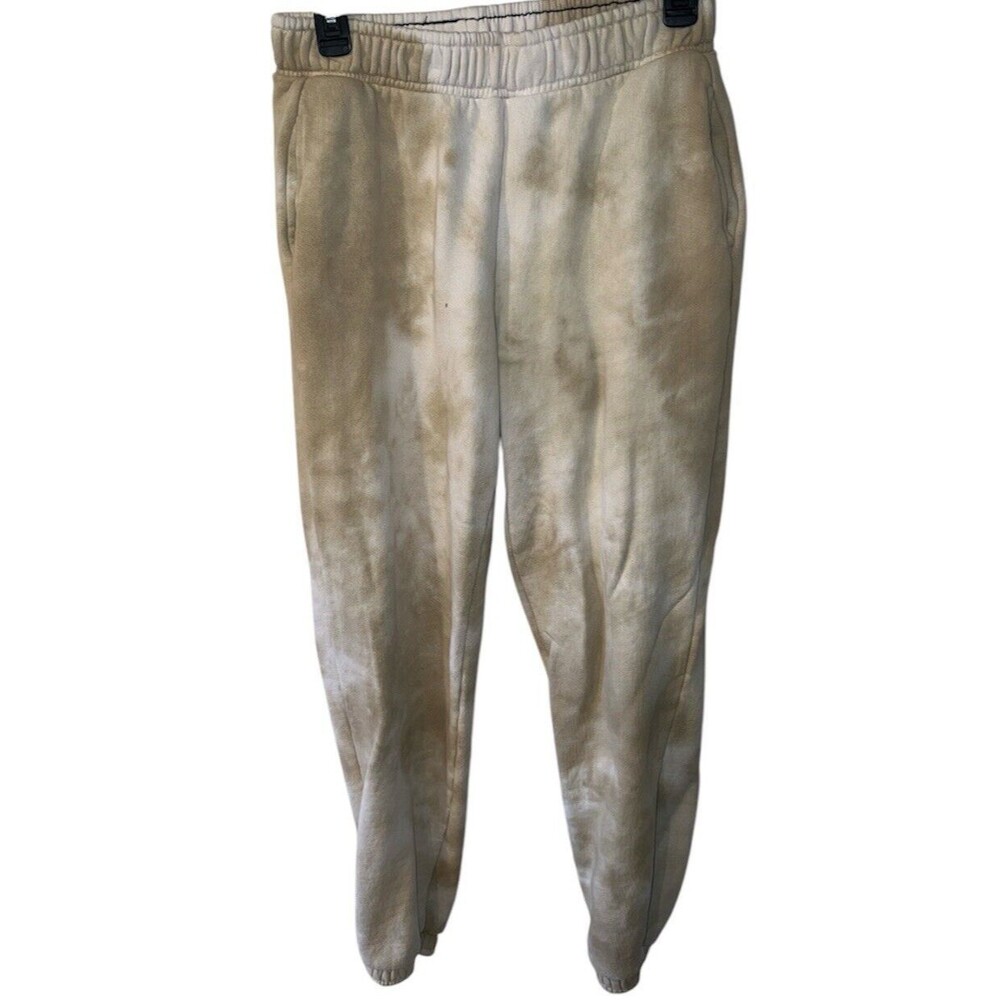 Cotton Citizen Beige Tie-Dye Joggers